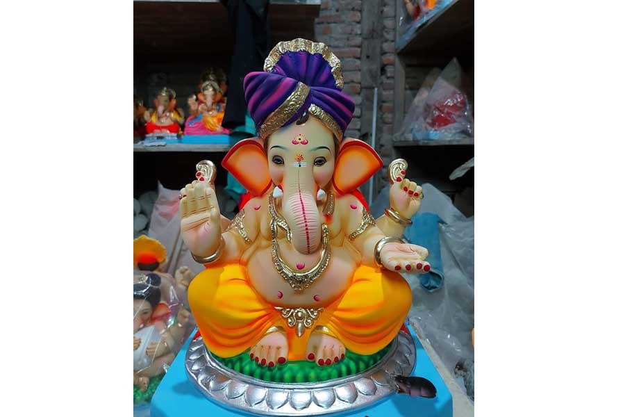 Shadu Mati Ganpati Murti photograph 21