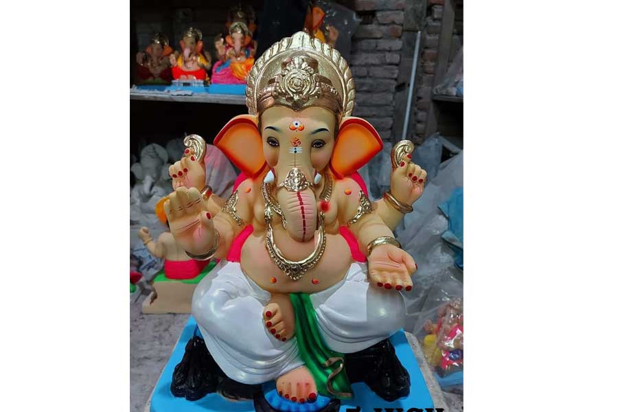 Shadu Mati Ganpati Murti photograph 24